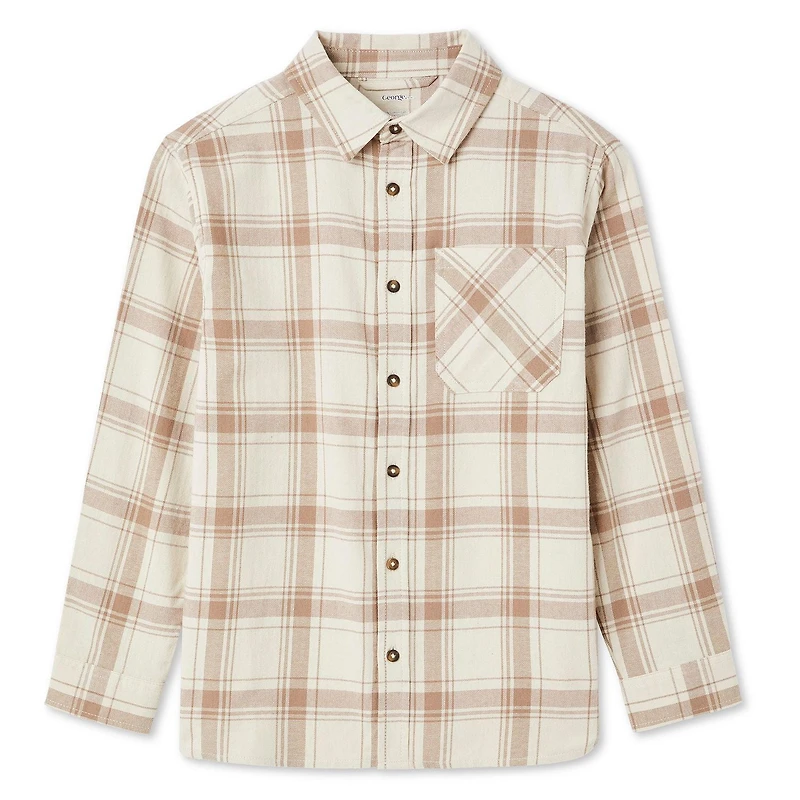 George Boys' Plaid Flannel Shirt