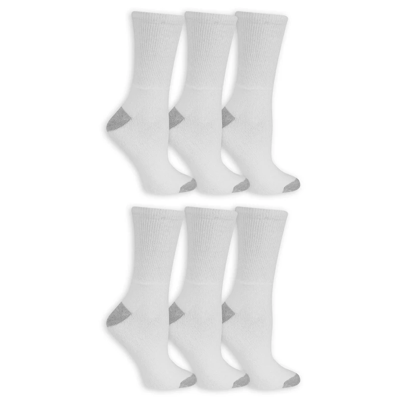 Fruit of the Loom Ladies Cuff Socks - 6 Pairs