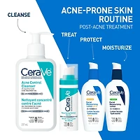 CeraVe Acne Control Cleanser | 2% Salicylic Acid Face Wash with Purifying Clay for Oily Skin and Blackheads | Fragrance-Free, Paraben-Free & Non-Comedogenic | 473 mL, Formulated to help clear acne