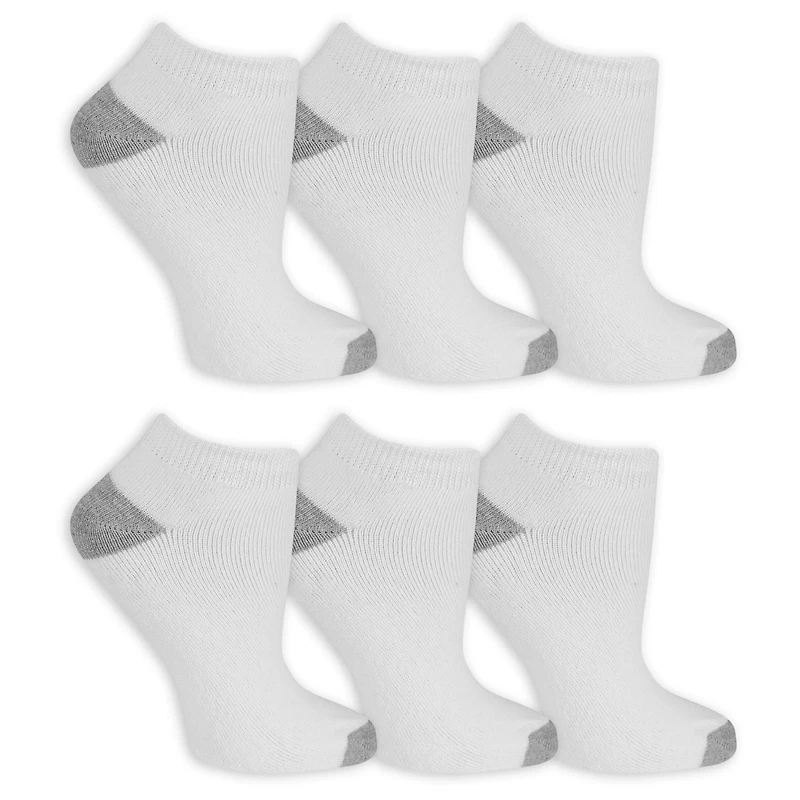 Fruit of the Loom Women's 6 Pair Low Cut Socks, Sizes 4-10