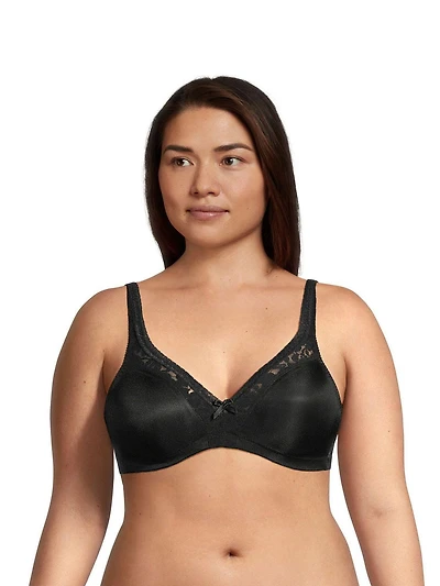 Soutien-gorge confort extensible sans armatures à maintien ferme pour femmes Warners Tailles 36B - 42D