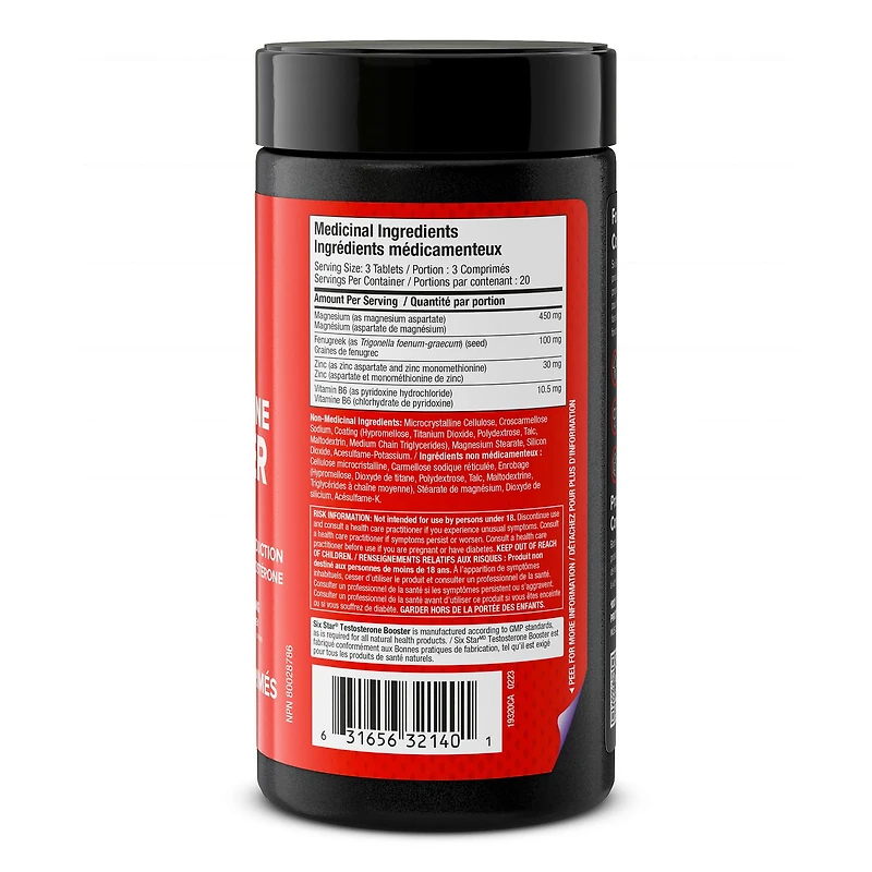 Six Star Pro Nutrition, Test Booster For Men, Extreme Strength + Enhances Training Performance + Scientifically Researched, Test Boost Supplement, 60 Pills, 60 Tablets
