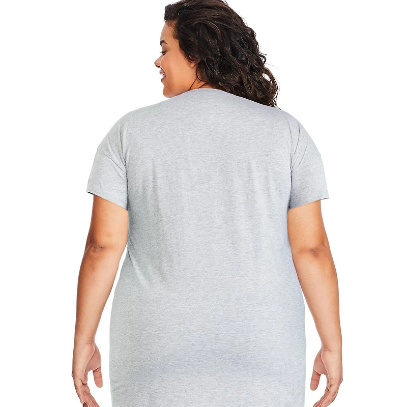 Chemise de nuit à encolure ras du cou George Plus pour femmes