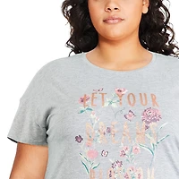 George Plus Women's Crew Neckline Nightshirt