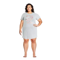 Chemise de nuit à encolure ras du cou George Plus pour femmes
