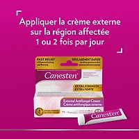 Canesten® Crème antifongique externe extra forte contre les infections à levures, soulagement des démangeaisons et de la sensation de brûlure
