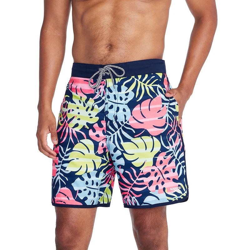 Speedo Short de Bain Imprimé Cali 18" pour Hommes