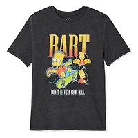 T-shirt Bart The Simpsons pour garçons Tailles TP-TG