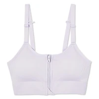 Athletic Works Women's Zipper Bra