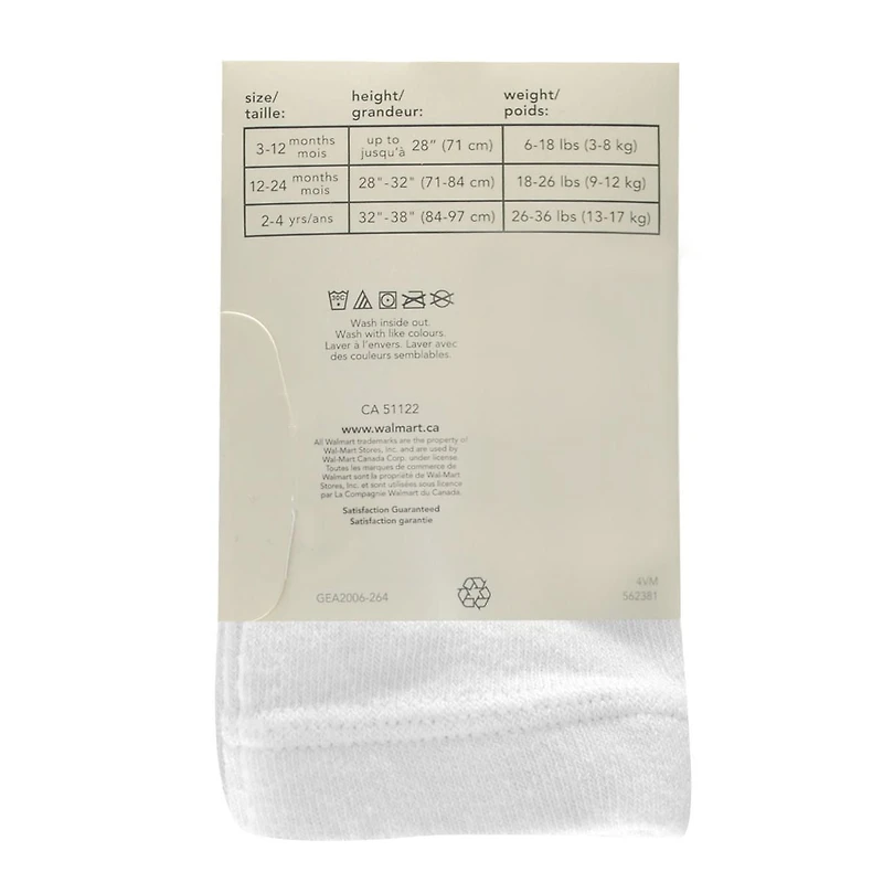 George 2pk Collants de Coton pour Bebes Taille:  3-12M, 12-24M, 2-4A