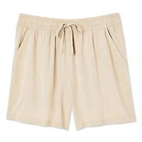 Short en mélange de lin Iyla pour femmes
