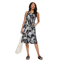 Robe sans manches à smocks Iyla pour femmes Tailles P-TTG