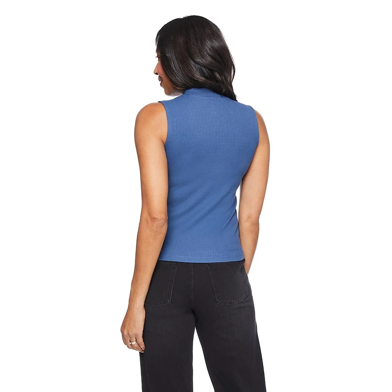 Iyla Women's Mock Neckline Rib Top