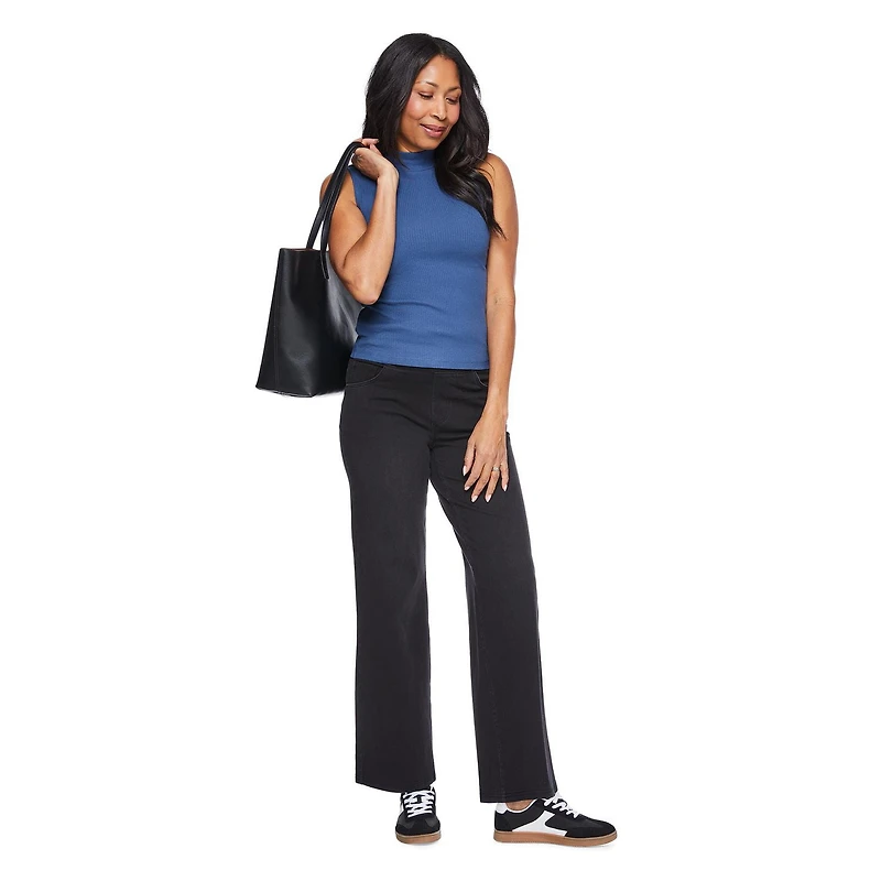 Iyla Women's Mock Neckline Rib Top