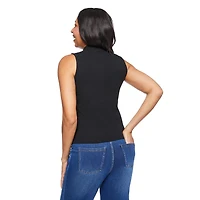Iyla Women's Mock Neckline Rib Top, Sizes S-XXL