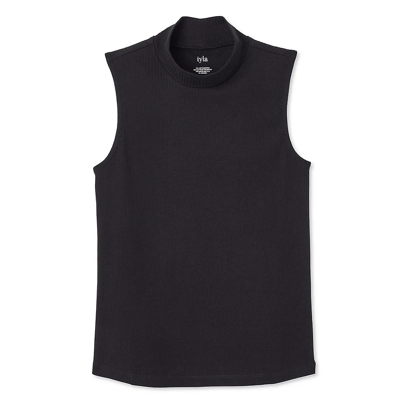 Iyla Women's Mock Neckline Rib Top, Sizes S-XXL