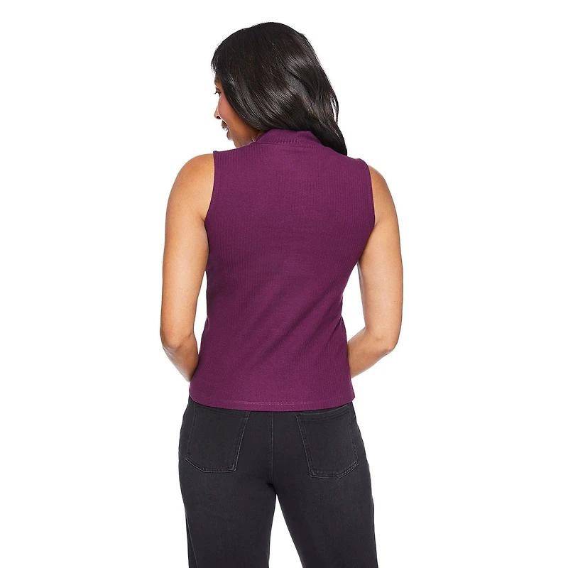 Iyla Women's Mock Neckline Rib Top