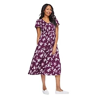 Iyla Women's Smocked Bodice Maxi Dress