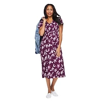 Iyla Women's Smocked Bodice Maxi Dress