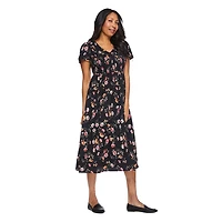 Iyla Women's Smocked Bodice Maxi Dress