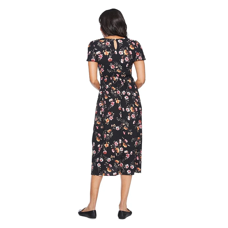 Iyla Women's Smocked Bodice Maxi Dress