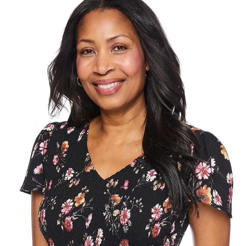 Iyla Women's Smocked Bodice Maxi Dress