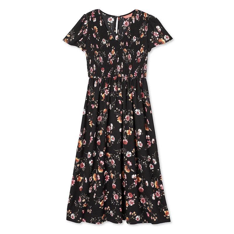 Iyla Women's Smocked Bodice Maxi Dress