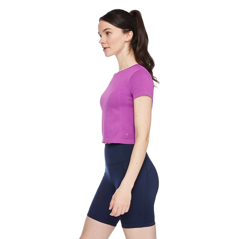 Athletic Works Women's Seamless Cropped Tee