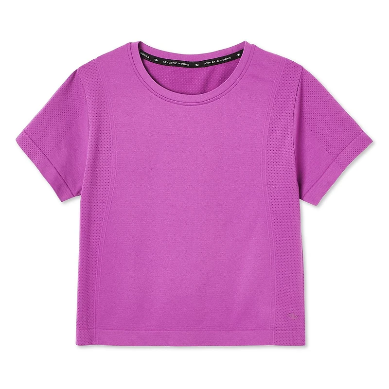 Athletic Works Women's Seamless Cropped Tee