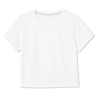 Athletic Works Women's Seamless Cropped Tee, Sizes XS-XXL