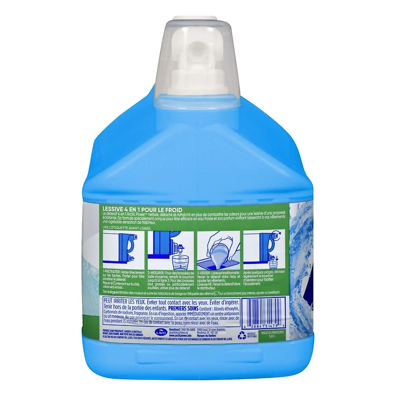 Arctic Power Liquid Detergent Spring Magic Cold Water 5.63L - 140 wash loads, Arctic Power detergent 140 WL.