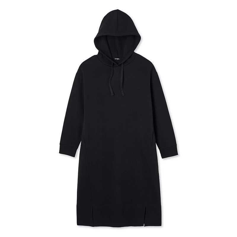 George Women's Plus Hooded Fleece Midi Dress