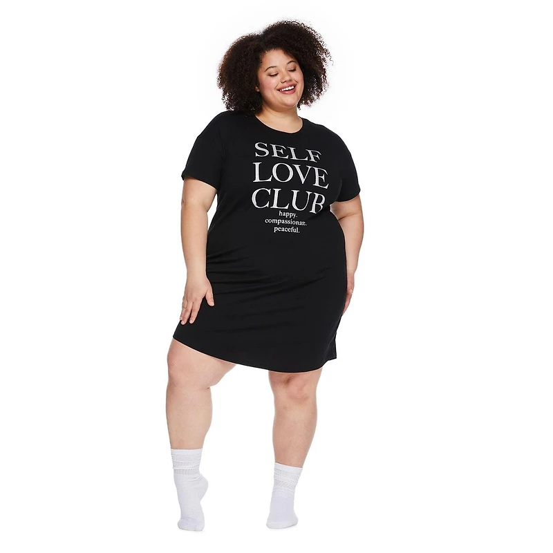 George Women's Plus Crew Neckline Nightshirt