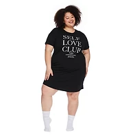 George Women's Plus Crew Neckline Nightshirt