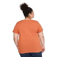 The Pink Closet Women's Plus Crew Neckline Tee