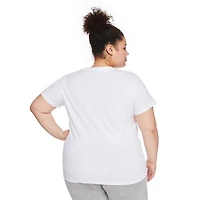 T-shirt à encolure ras du cou The Pink Closet Plus pour femmes