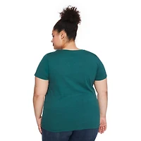 T-shirt à encolure ras du cou The Pink Closet Plus pour femmes