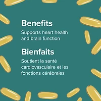 Webber Naturals® Wild Alaskan Salmon & Fish Oil, 300 mg EPA/DHA, Supports Heart and Brain, 220 Clear Enteric Softgels