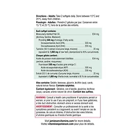 Jamieson Oméga et Curcuma - Sans arrière-goût de poisson 75 gélules