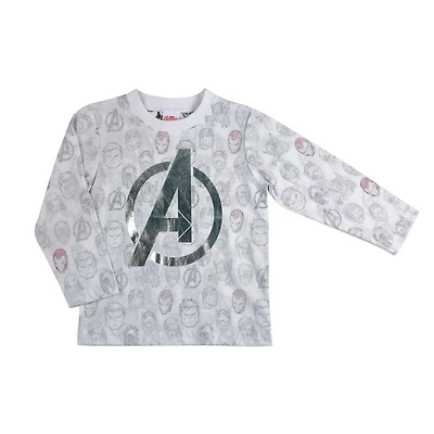 Marvel Avengers Toddler Boys printed long sleeve jersey top