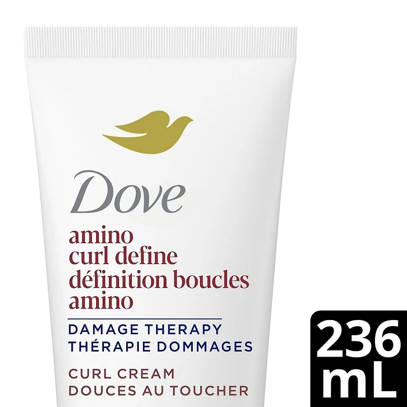 Dove Curl Cream for Curly, Coily Hair Amino Curl with Bio-Protein Care Technology + Amino Complex 236mL