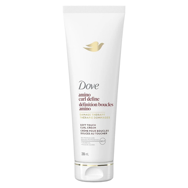 Crème Boucles Dove pour Cheveux Bouclés, Frisés Amino Curl avec Technologie Bio-Protein Care + Complexe Amino 236mL