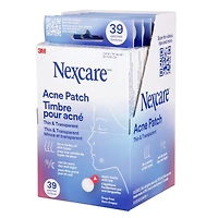 Nexcare™ Thin and Transparent Acne Patch BA-039-CA, 1 mm x 15 mm x 12 mm + 1 mm x 24 mm x 10 mm, Nexcare™ Acne Patch BA-039-CA