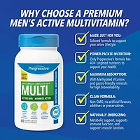 Progressive Multivitamin for Active Men, 60 Capsules