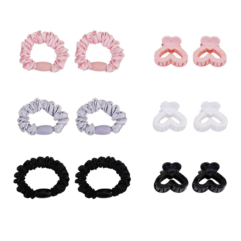 Justice mini claws and scrunchies sets