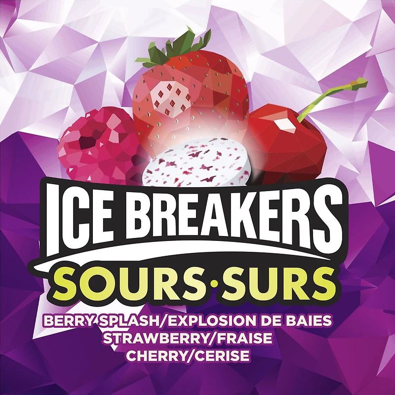 Menthes à saveur explosion de baies ICE BREAKERS sures