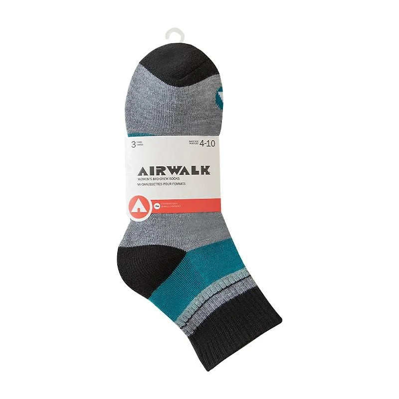 Airwalk 3 paires chaussettes mi-jambe - Femme