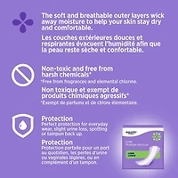 Equate Light Absorbency Long Pantiliner Unscented,  40 Count, 40 Light Absorbency Long Pantiliners Unscented