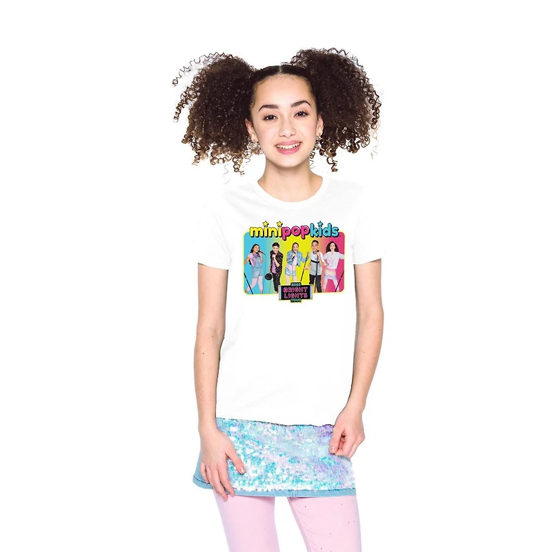 Girls Mini Pop Kids Bright Lights Tour T-Shirt