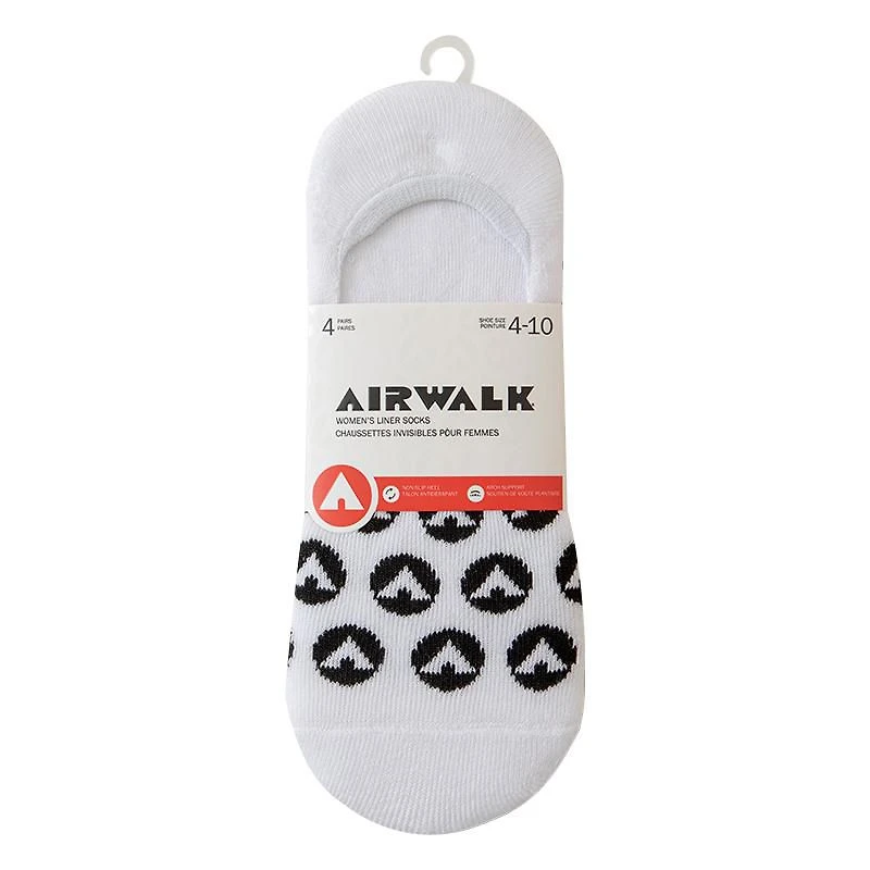 Airwalk 4 paires Invisible - Femme